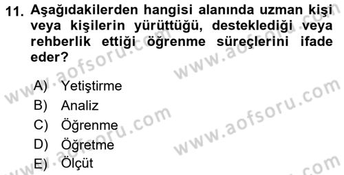 Acil Durum ve Afet Farkındalık Eğitimi Dersi 2021 - 2022 Yılı Yaz Okulu Sınav Soruları 11. Soru