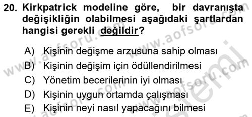 Acil Durum ve Afet Farkındalık Eğitimi Dersi 2021 - 2022 Yılı Yaz Okulu Sınav Soruları 20. Soru