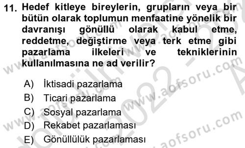 Acil Durum ve Afet Farkındalık Eğitimi Dersi Ara Sınavı Deneme Sınav Soruları 11. Soru