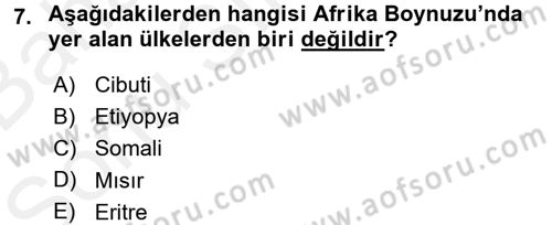 Afet Yönetimi 2 Dersi 2017 - 2018 Yılı (Final) Dönem Sonu Sınav Soruları 7. Soru