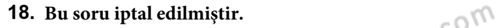 Arama Kurtarma Bilgisi ve Etik Değerler Dersi 2017 - 2018 Yılı (Final) Dönem Sonu Sınav Soruları 18. Soru