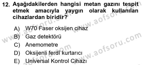 Arama Kurtarma Bilgisi ve Etik Değerler Dersi 2021 - 2022 Yılı Yaz Okulu Sınav Soruları 12. Soru