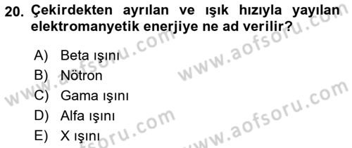 Arama Kurtarma Bilgisi ve Etik Değerler Dersi 2022 - 2023 Yılı Yaz Okulu Sınav Soruları 20. Soru