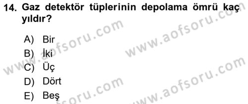 Arama Kurtarma Bilgisi ve Etik Değerler Dersi 2025 - 2026 Yılı (Final) Dönem Sonu Sınav Soruları 14. Soru
