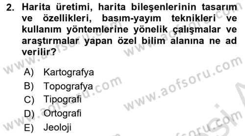 Kent, Planlama ve Afet Risk Yönetimi Dersi 2022 - 2023 Yılı Yaz Okulu Sınav Soruları 2. Soru
