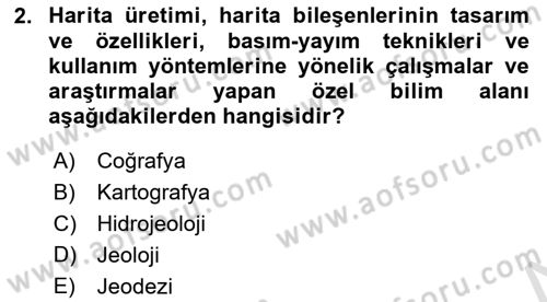Kent, Planlama ve Afet Risk Yönetimi Dersi 2024 - 2025 Yılı Yaz Okulu Sınav Soruları 2. Soru