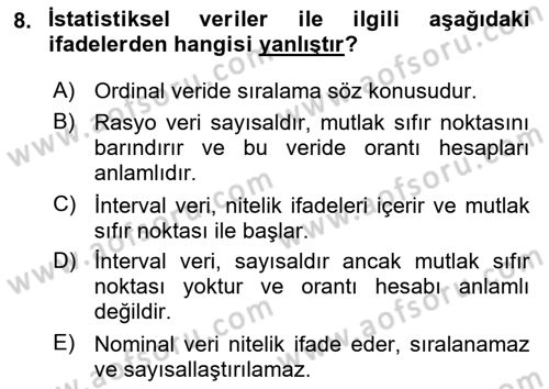 Kent, Planlama ve Afet Risk Yönetimi Dersi 2025 - 2026 Yılı Yaz Okulu Sınav Soruları 8. Soru