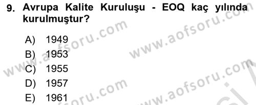 Yangın ve Yangın Güvenliği Dersi 2021 - 2022 Yılı (Vize) Ara Sınavı 9. Soru