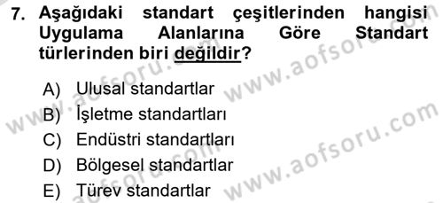 Yangın ve Yangın Güvenliği Dersi 2025 - 2026 Yılı Yaz Okulu Sınav Soruları 7. Soru