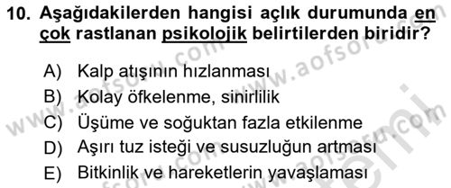 Temel Afet Bilgisi Dersi 2023 - 2024 Yılı Yaz Okulu Sınav Soruları 10. Soru