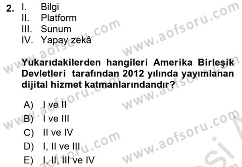 Temel Afet Bilgisi Dersi 2024 - 2025 Yılı (Final) Dönem Sonu Sınav Soruları 2. Soru