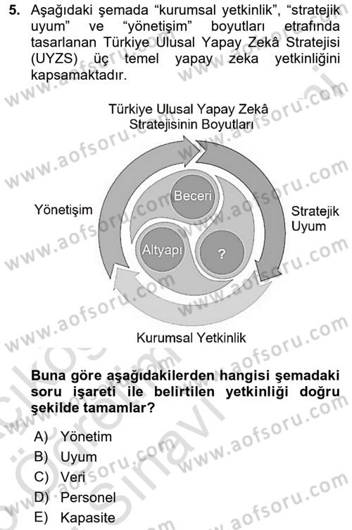Temel Afet Bilgisi Dersi 2025 - 2026 Yılı Yaz Okulu Sınav Soruları 5. Soru