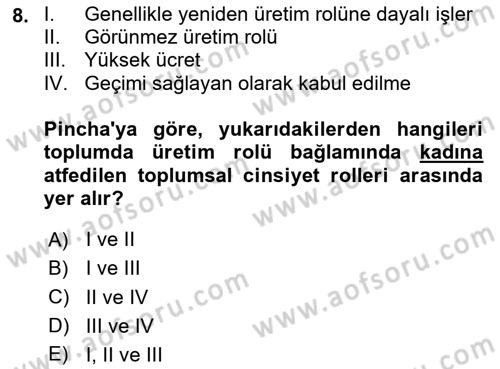 Afet Psikolojisi ve Sosyolojisi Dersi 2025 - 2026 Yılı (Final) Dönem Sonu Sınav Soruları 8. Soru
