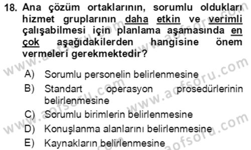 Acil Durum Ve Afet Yönetimi Planları Dersi Ara Sınavı Deneme Sınav Soruları 18. Soru