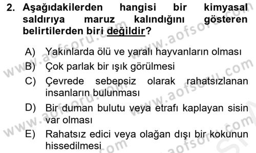 Kbrn Savunma Ve Güvenlik Dersi 2018 - 2019 Yılı (Vize) Ara Sınav Soruları 2. Soru