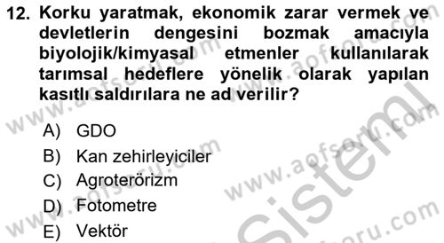 Kbrn Savunma Ve Güvenlik Dersi 2018 - 2019 Yılı Yaz Okulu Sınav Soruları 12. Soru