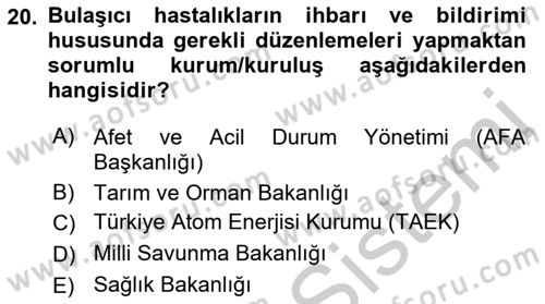 Kbrn Savunma Ve Güvenlik Dersi 2018 - 2019 Yılı Yaz Okulu Sınav Soruları 20. Soru