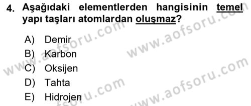 Kbrn Savunma Ve Güvenlik Dersi 2018 - 2019 Yılı Yaz Okulu Sınav Soruları 4. Soru