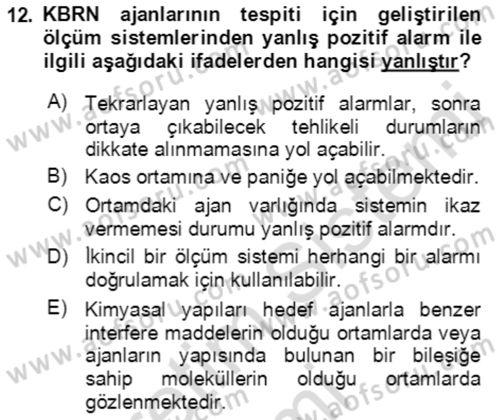 Kbrn Savunma Ve Güvenlik Dersi 2019 - 2020 Yılı (Final) Dönem Sonu Sınavı 12. Soru