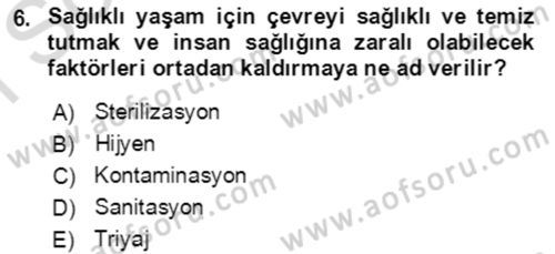 Kbrn Savunma Ve Güvenlik Dersi 2019 - 2020 Yılı (Final) Dönem Sonu Sınavı 6. Soru