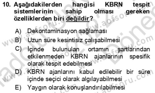 Kbrn Savunma Ve Güvenlik Dersi 2022 - 2023 Yılı (Final) Dönem Sonu Sınav Soruları 10. Soru