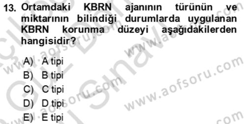 Kbrn Savunma Ve Güvenlik Dersi 2022 - 2023 Yılı (Final) Dönem Sonu Sınav Soruları 13. Soru