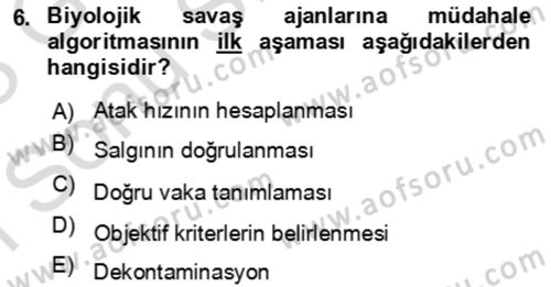 Kbrn Savunma Ve Güvenlik Dersi 2022 - 2023 Yılı (Final) Dönem Sonu Sınav Soruları 6. Soru