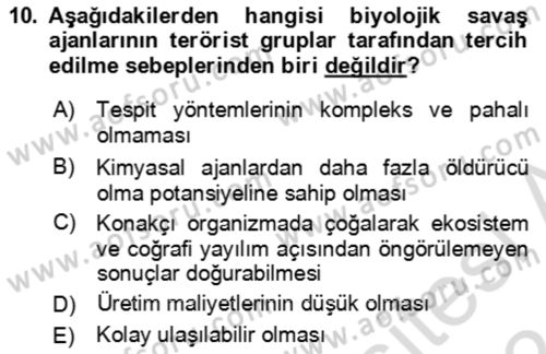 Kbrn Savunma Ve Güvenlik Dersi 2023 - 2024 Yılı (Final) Dönem Sonu Sınav Soruları 10. Soru