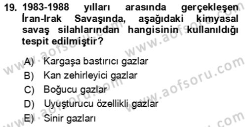 Kbrn Savunma Ve Güvenlik Dersi 2023 - 2024 Yılı (Final) Dönem Sonu Sınav Soruları 19. Soru