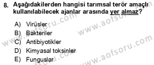 Kbrn Savunma Ve Güvenlik Dersi 2023 - 2024 Yılı (Final) Dönem Sonu Sınav Soruları 8. Soru