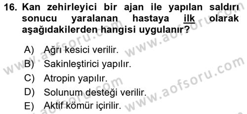 Kbrn Savunma Ve Güvenlik Dersi 2024 - 2025 Yılı Yaz Okulu Sınav Soruları 16. Soru