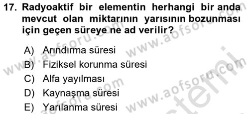 Kbrn Savunma Ve Güvenlik Dersi 2024 - 2025 Yılı Yaz Okulu Sınav Soruları 17. Soru