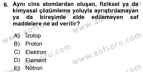 Kbrn Savunma Ve Güvenlik Dersi 2024 - 2025 Yılı Yaz Okulu Sınav Soruları 6. Soru