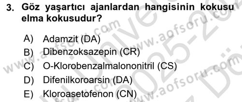 Kbrn Savunma Ve Güvenlik Dersi 2025 - 2026 Yılı (Vize) Ara Sınav Soruları 3. Soru