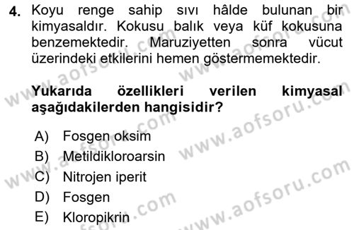 Kbrn Savunma Ve Güvenlik Dersi 2025 - 2026 Yılı (Vize) Ara Sınav Soruları 4. Soru
