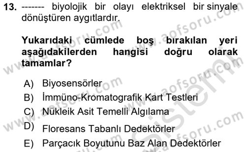 Kbrn Savunma Ve Güvenlik Dersi 2025 - 2026 Yılı (Final) Dönem Sonu Sınav Soruları 13. Soru