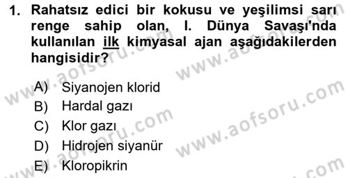 Kbrn Savunma Ve Güvenlik Dersi 2025 - 2026 Yılı Yaz Okulu Sınav Soruları 1. Soru