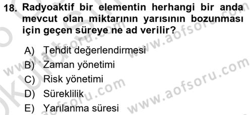 Kbrn Savunma Ve Güvenlik Dersi 2025 - 2026 Yılı Yaz Okulu Sınav Soruları 18. Soru