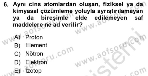 Kbrn Savunma Ve Güvenlik Dersi 2025 - 2026 Yılı Yaz Okulu Sınav Soruları 6. Soru