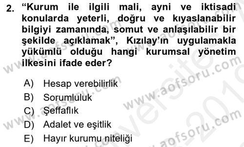 Afet Risk Azaltma Politikaları Dersi 2018 - 2019 Yılı (Final) Dönem Sonu Sınav Soruları 2. Soru
