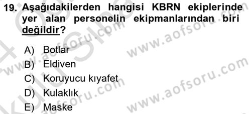 Afet Risk Azaltma Politikaları Dersi 2023 - 2024 Yılı Yaz Okulu Sınav Soruları 19. Soru