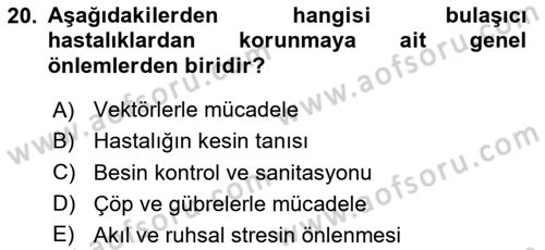 Afet Risk Azaltma Politikaları Dersi 2023 - 2024 Yılı Yaz Okulu Sınav Soruları 20. Soru