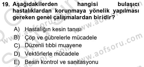 Afet Risk Azaltma Politikaları Dersi 2024 - 2025 Yılı (Final) Dönem Sonu Sınav Soruları 19. Soru