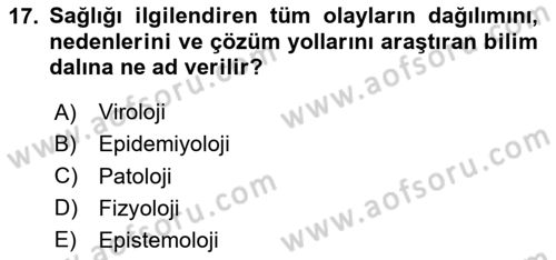 Afet Risk Azaltma Politikaları Dersi 2024 - 2025 Yılı Yaz Okulu Sınav Soruları 17. Soru