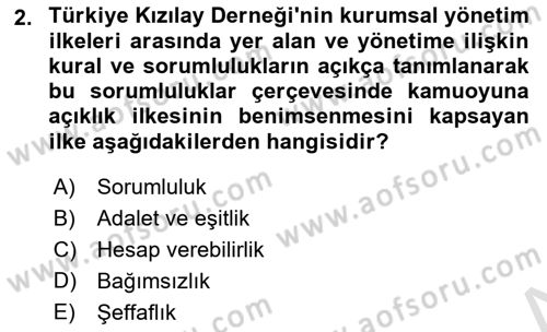 Afet Risk Azaltma Politikaları Dersi 2025 - 2026 Yılı (Final) Dönem Sonu Sınav Soruları 2. Soru