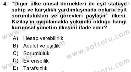 Afet Risk Azaltma Politikaları Dersi 2025 - 2026 Yılı Yaz Okulu Sınav Soruları 4. Soru
