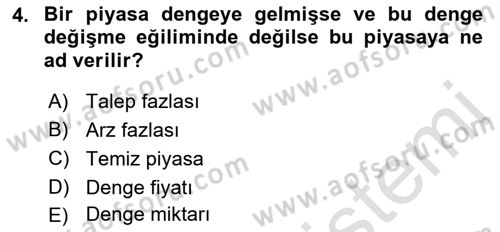 Afet Ekonomisi Ve Sigortacılığı Dersi 2018 - 2019 Yılı 3 Ders Sınavı 4. Soru