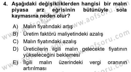 Afet Ekonomisi Ve Sigortacılığı Dersi 2021 - 2022 Yılı (Final) Dönem Sonu Sınavı 4. Soru