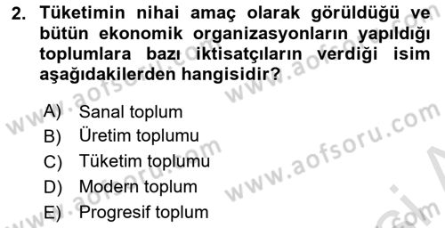 Afet Ekonomisi Ve Sigortacılığı Dersi 2023 - 2024 Yılı (Vize) Ara Sınavı 2. Soru