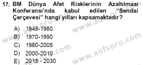 Göç Ve Göç Sorunları Dersi 2021 - 2022 Yılı (Vize) Ara Sınavı 17. Soru